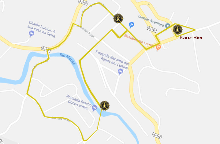 Mapa do percurso