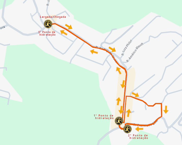 Mapa do percurso